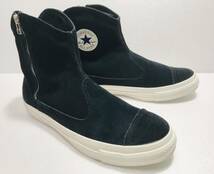 美品!! コンバース 1SC624 SUEDE ALL STAR WESTERN BOOTS Z HI BLACK 29cm us 10.5 スエード オールスター ブーツ 黒 サイドジップ_画像1