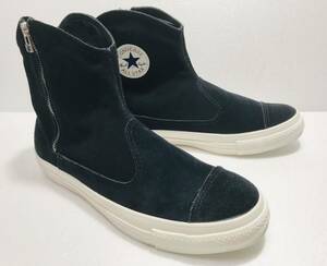 美品!! コンバース 1SC624 SUEDE ALL STAR WESTERN BOOTS Z HI BLACK 29cm us 10.5 スエード オールスター ブーツ 黒 サイドジップ