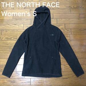 【送料無料】THE NORTH FACEボアパーカー黒　レディースSサイズ　USA古着ザノースフェイス