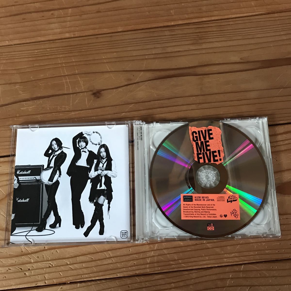 AKB48 GIVE ME FIVE! TYPE B CD+DVD 初回限定盤| JChere雅虎拍卖代购
