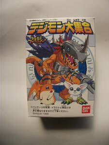  Bandai Shokugan digimon adventure digimon large set 2 [021. dark red .mon] Mini sofvi doll unopened goods 1999 year 