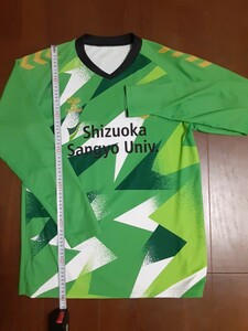 静岡産業大学サッカー部員実使用長袖ユニフォーム緑色