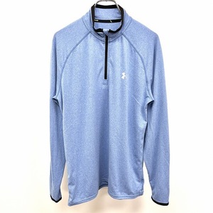 Under Armour Under Armour M Men's Sports Mock Sece T -Fork Laft Zip Raglan с длинным рукавом полиэстер x polyurethane Heather Blue