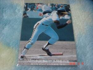  Calbee '77 year Professional Baseball card ['77pe naan to race commencement special collection ]NO.56(M* line back | Hanshin ) blue version 