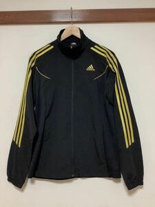 ka1110 adidas Adidas Wind брейкер окно жакет S черный / Gold climalite Logo вышивка тонкий 