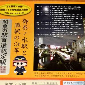 JR東日本 御茶ノ水駅開業110周年記念入場券 車両写真入りD型硬券4枚＋A型硬券2枚 103系 201系 E231系 E233系 2014年（平成26年）の画像5