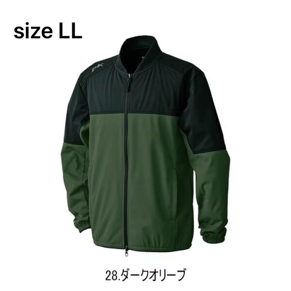 新品 ダークオリーブ size LL シンメン 07001 STX 4WAY ストレッチライトリペルジャケット 軽量