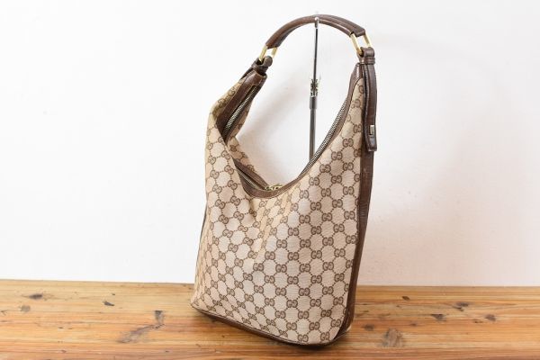 GUCCI グッチ GGキャンバス シェリーライン トートバッグ ショルダー ...