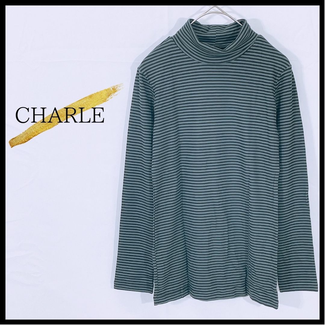 アウトレット 美品 シャルレ CHARLE ウールコート EL901 ゴールド LL