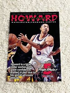 ジュワンハワード アイザイアライダー Juwan Howard Isaiah Rider 1995 SkyBox NBA Hoops 1994 Draft Pick Top This! #425