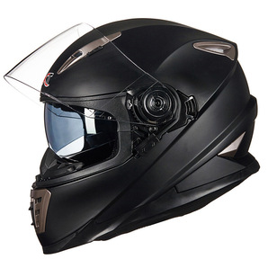 フルフェイスヘルメット 全9色 ダブルシールド バイク用品 男女兼用 BIKE HELMET 内装は取外し可 通気吸汗 A-XLの画像1