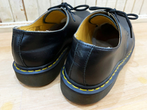 3024★定番!! Dr.Martens/ドクターマーチン 3EYE SHOE 3ホールシューズ スチールトゥ 1925 5400 レザー ブラック メンズ UK8(27cm) USED★ _画像7