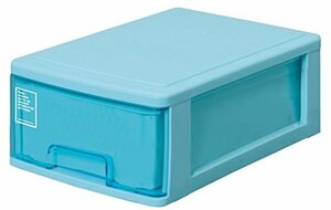  sun ko- plastic small articles storage silky width 18.2× inside 26.5× height 9.9cm blue 
