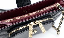 CHANEL シャネル キャビア スマートフォン ホルダー フォンケース チェーンバック 黒 22B チェーン ショルダーバック_画像6