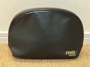 G122☆送料無料☆美品/未使用品 FENDI/フェンディ 化粧ポーチ 懸賞品 新品 黒色 ブラック