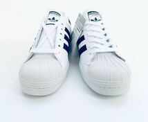 デッド!! 希少!! 新品 19年 adidas SUPERSTAR 80s アディダス スーパースター ホワイト ネイビー 白 × 紺 us 9.5 / 27.5 ㎝_画像5