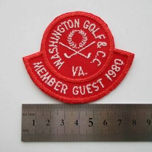 80s ワシントン ゴルフ カントリークラブWASHINGTON GOLF＆Country Clubワッペン/PATCHアップリケCCビンテージvintageパッチGC紋章 V191の画像8