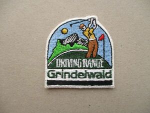ゴルフ グリンデルヴァルトGOLF GRINDELWALD DRIVING RANGEワッペン/CCカントリークラブPATCHアルプスGOLFスイスGCユングフラウヨッホ V191