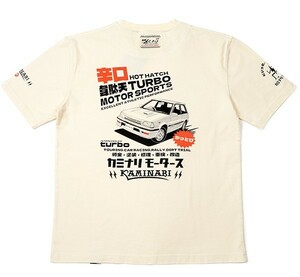 カミナリモータース/スターレット/Tシャツ/ホワイト/M/KMT-231/エフ商会/テッドマン