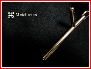 ＊Ｍetal cross1　　手の内・ツボ押し・護身　ステンレス製　　軽量型