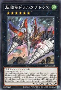 遊戯王カード 超越竜ドリルグナトゥス(ノーマル) ワイルド・サバイバーズ（DBWS） エクシーズ・効果モンスター 風属性 恐竜族