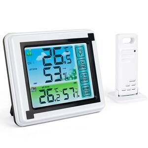 限定１個未使用品 Smartta 温湿度計 デジタル 温度計 湿度計 室内 室外センサー付 家庭用 高精度 見やすいLCD大画面 タッチ操作