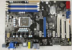 【中古パーツ】BIOS確認のみ、ASROCK H55DE3 マザーボード ＩＯパネル　LGA1156 ■MB2509