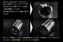 【Sports Appiaranse Exclusive Mode 専用】CX-5 KF ユーロ マフラーカッター 100mm シルバー 耐熱ブラック塗装 2本 マツダ MAZDA_画像5