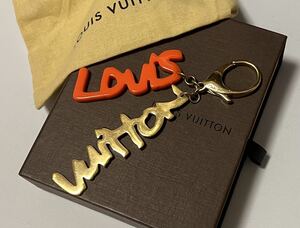 LOUIS VUITTON ルイヴィトン 希少 ビジュー サック グラフィティ バッグチャーム ゴールド オランジュ M65765 キーホルダー 箱 保存袋