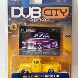 JADA 1/64 DUB CITY OLDSKOOL series1 1953 CHEVY PICK UP '53 シェビー ピックアップの画像1