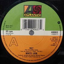 ◎特選◎WHITE LION/WAIT 1987'UK ATLANTIC 7INCH _画像3