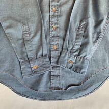 80s L.L.Bean CHAMBRAY SAFARI SHIRT ヴィンテージ ビンテージ エルエルビーン シャンブレーシャツ サファリシャツ アメトラ 70s 送料無料_画像6