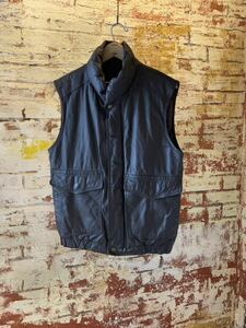 90s Eddie Bauer LEATHER DOWN VEST エディーバウアー レザーダウンベスト GOOSE DOWN グースダウン アメトラ トラッド TRAD 80s