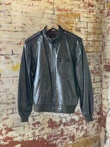 80s MEMBERS ONLY LEATHER BLOUSON JACKET ヴィンテージ ビンテージ メンバーズオンリー レザーブルゾン レザージャケット ブラウン 70s