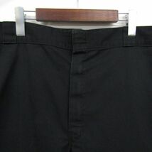 ビッグサイズ W42 L30 ニカラグア製 ディッキーズ Dickies ワーク チノ パンツ チノパン ブラック 古着 2F2492_画像4