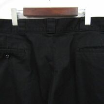 ビッグサイズ W42 L30 ニカラグア製 ディッキーズ Dickies ワーク チノ パンツ チノパン ブラック 古着 2F2492_画像10