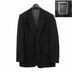 サイズ M 程度 クリスチャン ディオール ムッシュ Christian Dior MONSIEUR ウール テーラードジャケット ブレザー ブラック 古着 2M0194