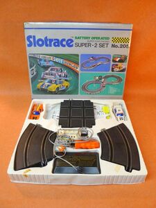 c357 ジャンク品 スロットカー BATTERY OPERATION SUPERCARRACING SUPER-2 SETNo.205 /100