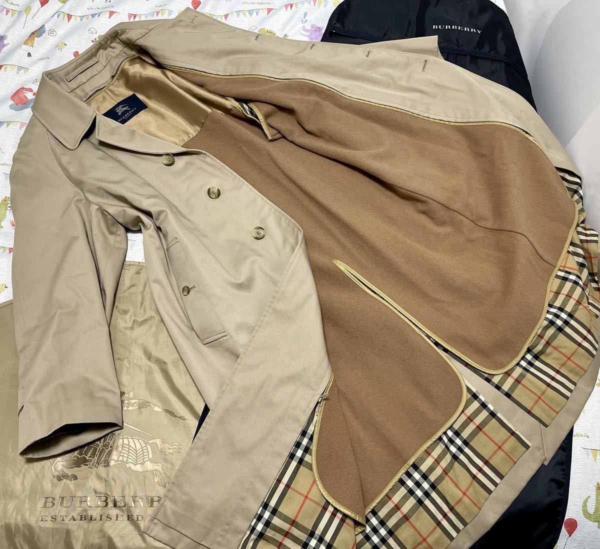 Vintage BURBERRY バーバリー ブロード ステンカラーコート-