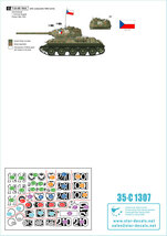 スターデカール 35-C1307 1/35 T-34-85 中戦車?ポーランド、ユーゴスラビア、チェコの赤軍戦車_画像2