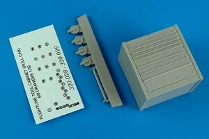 エアロボーナス 320029 1/32 アメリカ空軍 整備用工具 移動式キャビネット (9ドロア)(汎用)