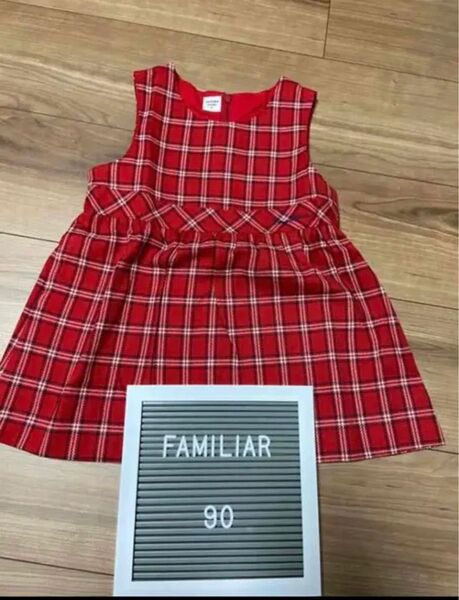 Familiar レトロ ワンピース 90
