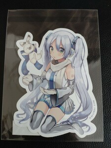 初音ミク　ダイカットステッカー　雪あかり　しぐれうい　シール