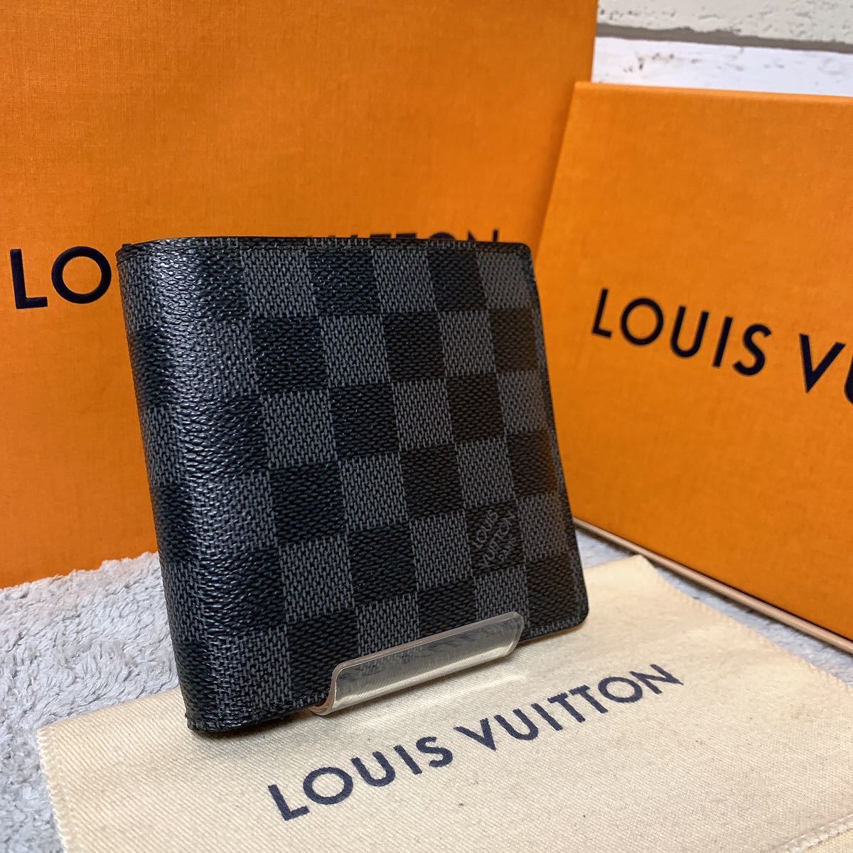 LOUIS VUITTON ダミエ マルコ 100周年記念モデル 二つ折り財布 正規品