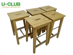 ※◆JG1511|カウンター椅子 5脚セット IKEA BOSSE W330×D360×H640mm 中古 業務用 店舗用
