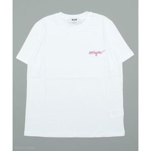 【MSGM】 クルーネック 刺繍ロゴTシャツ