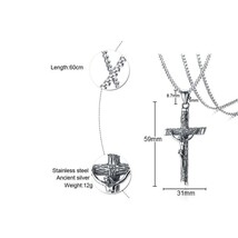ペンダント メンズ ネックレス クロス ステンレス ビンテージ チェーン_画像4