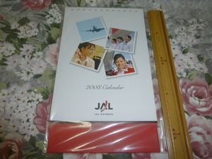 送料込み! JALエクスプレス キャビンアテンダント 卓上カレンダー 2008年　(日本航空・CA・客室乗務員・エアライン・飛行機・航空会社 