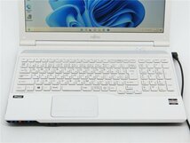 カメラ/中古ノートパソコンFMV　AH40/J　AMD　E2-1800/15.6型/8GB/新品SSD256GB/HDMI/USB3.0/WIFI/WIN11Pro/office搭載　送料無料_画像2