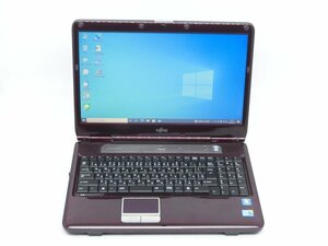 中古ノートパソコン　FMV　NF/G50　Core i3 M330/15.6型/4GB/SSD256GB/DVD-RW/HDMI/テンキー/WIN10/office搭載　送料無料